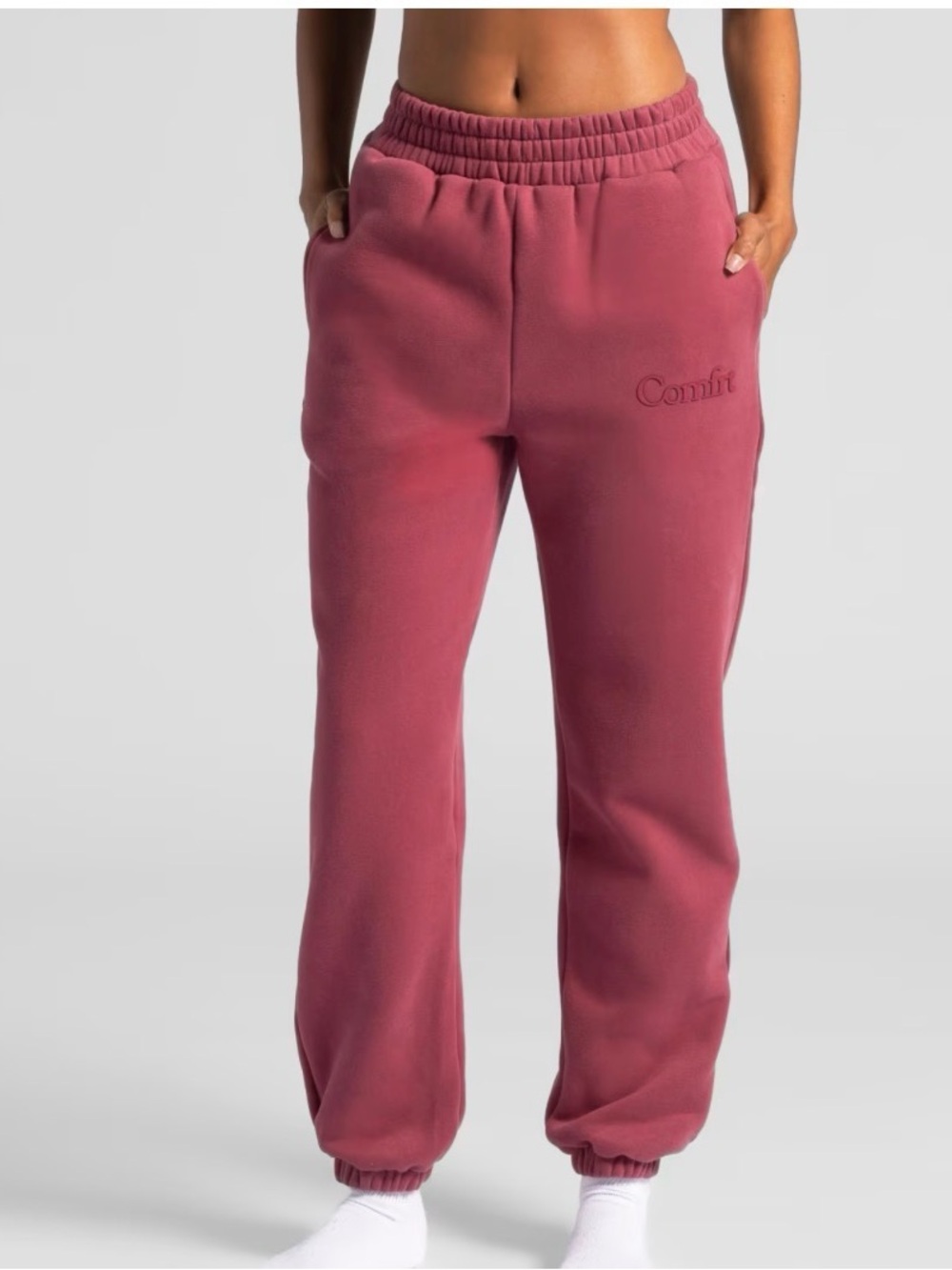 Comfrt Minimalist Sweatpants (Berry)